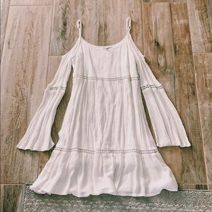 Patrons of Peace: White Cold Shoulder Dress